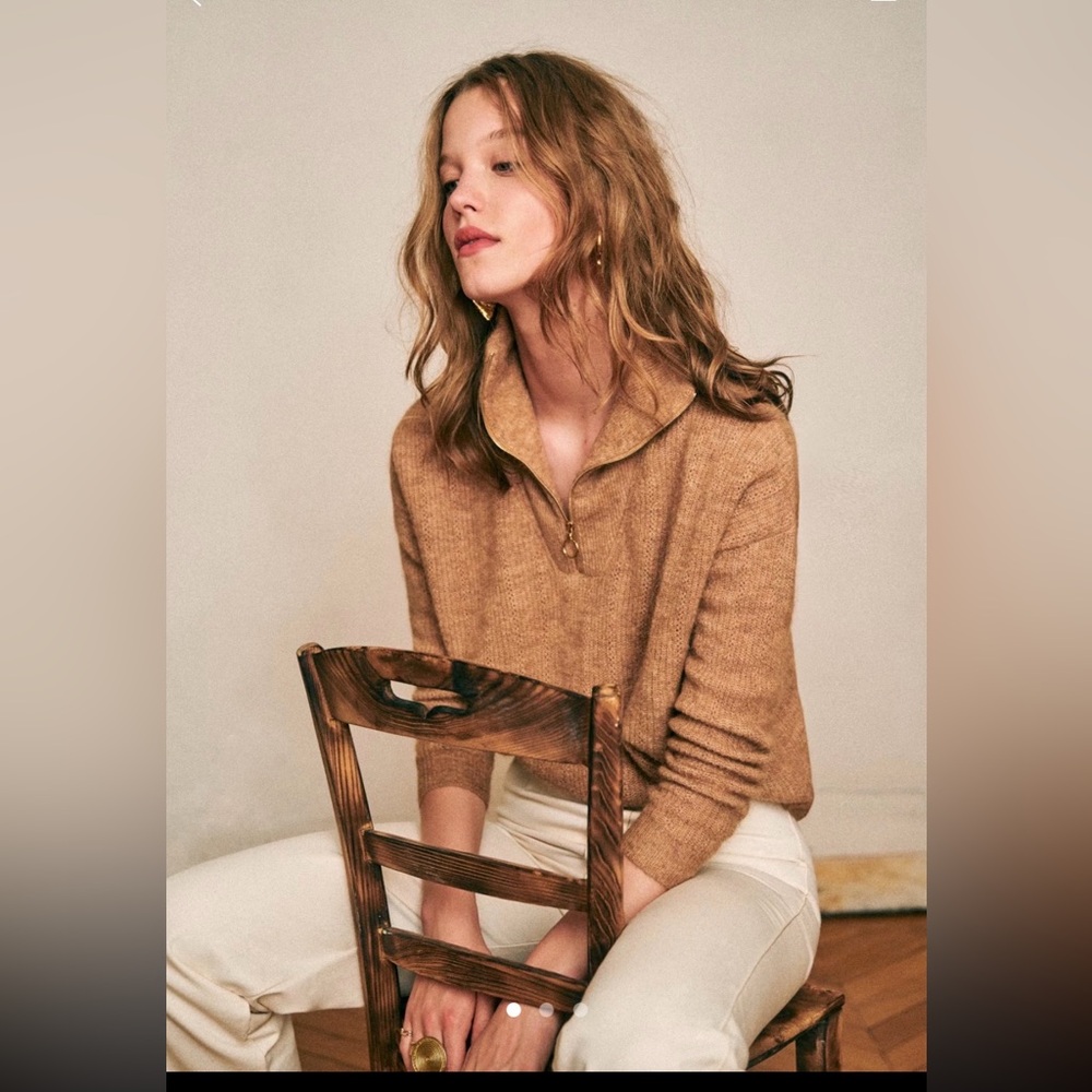 Sezane John Sweater in Camel